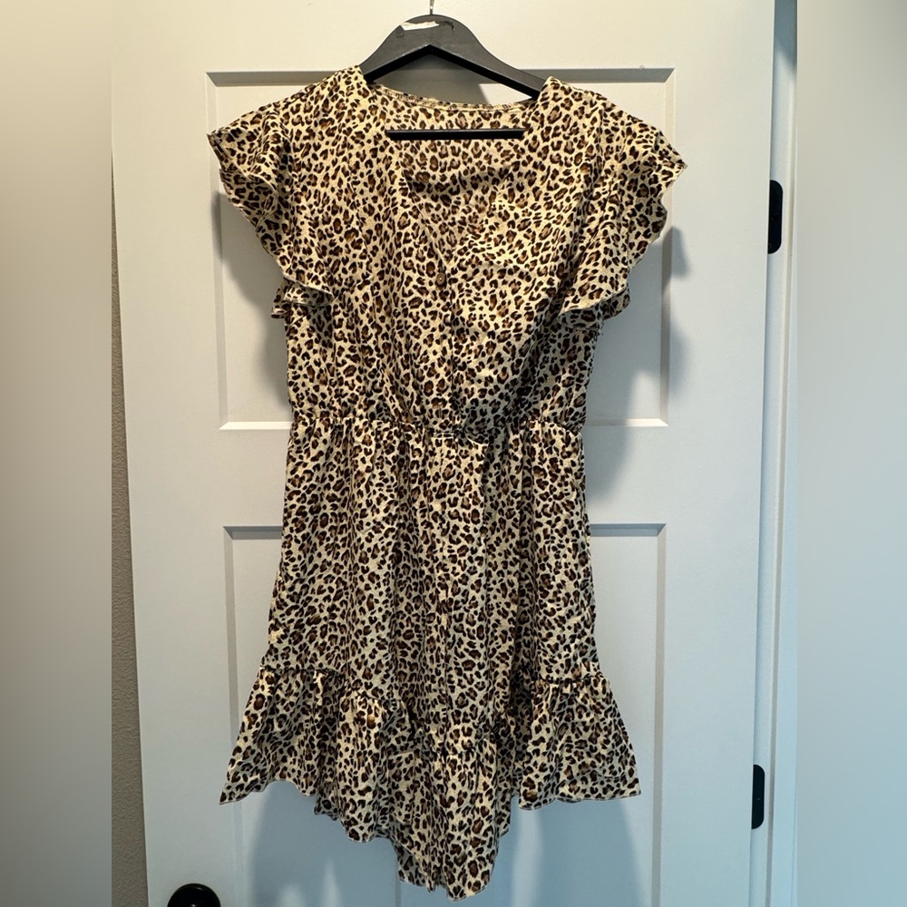 Shein Leopard Print Romper - Picture 1 of 3